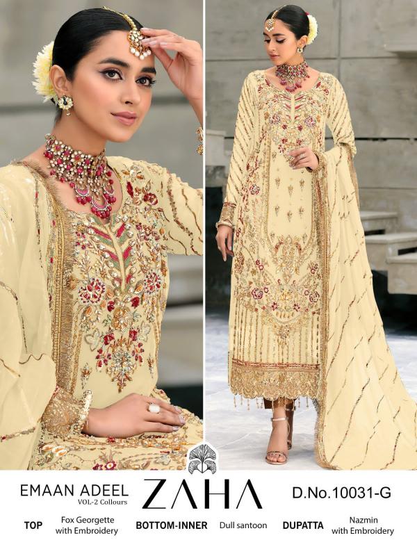Zaha Emaan Adeel Vol 2 Collours Designer Pakistani Suit Collection